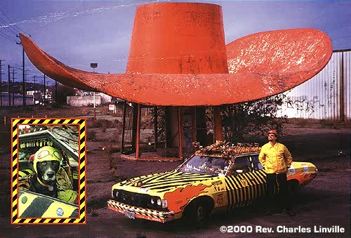Danger Car Postcard